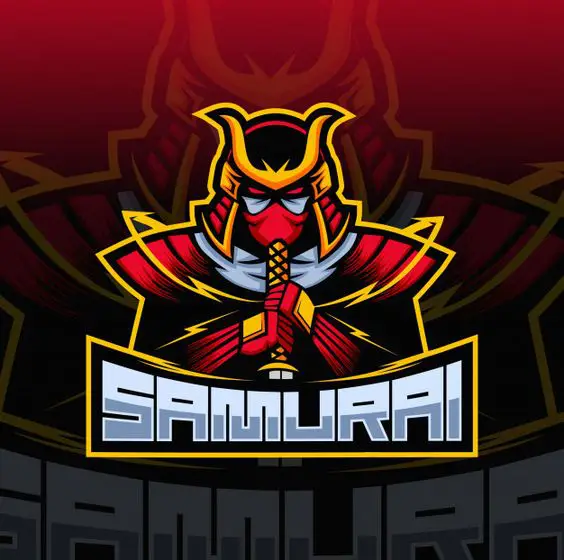 logo free fire red samurai