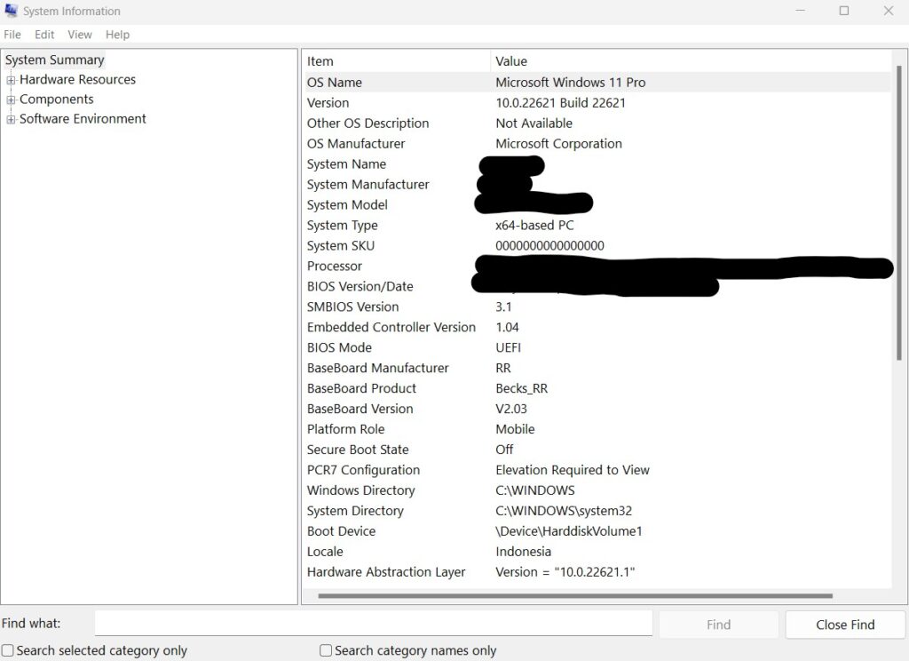 cara cek spek laptop
